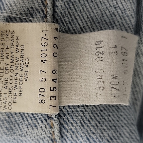 Levis 73549 0214 Denim Jacket Size Large Vintage - Picture 9 of 9
